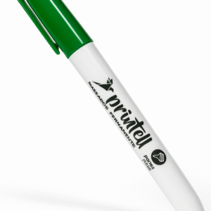 Marcador Permanente Punta Fina Verde x 12